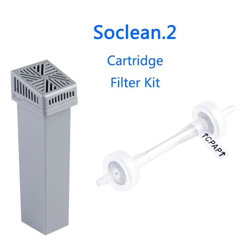 Серый 2 шт./компл. картридж фильтр для SoClean 2 CPAP картридж фильтр комплект обратный клапан высокое качество Pactical пластиковый материал - Цвет: Серый