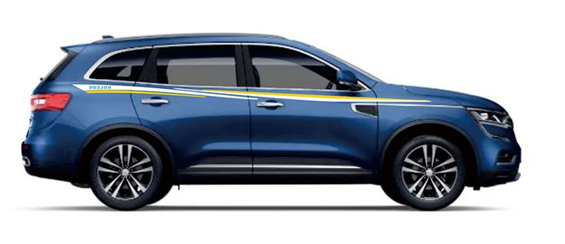 World Datong, спортивные полоски, автомобильные наклейки для Renault Captur Koleos Mark Levinson, автомобильные наклейки с обеих сторон
