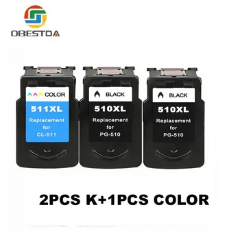 

Obestda Compatible PG510 CL511 Ink Cartridge for Canon PG-510 CL 511 for PG510XL MP280 MP480 MP490 MP250 MP260 MP270 IP2700