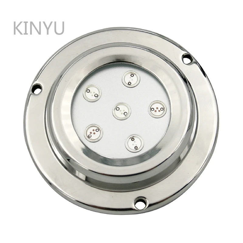 DC12 28V 6 Вт круглый светодиодный подводная лодка светильник 316L Нержавеющая сталь плавательный освещение для