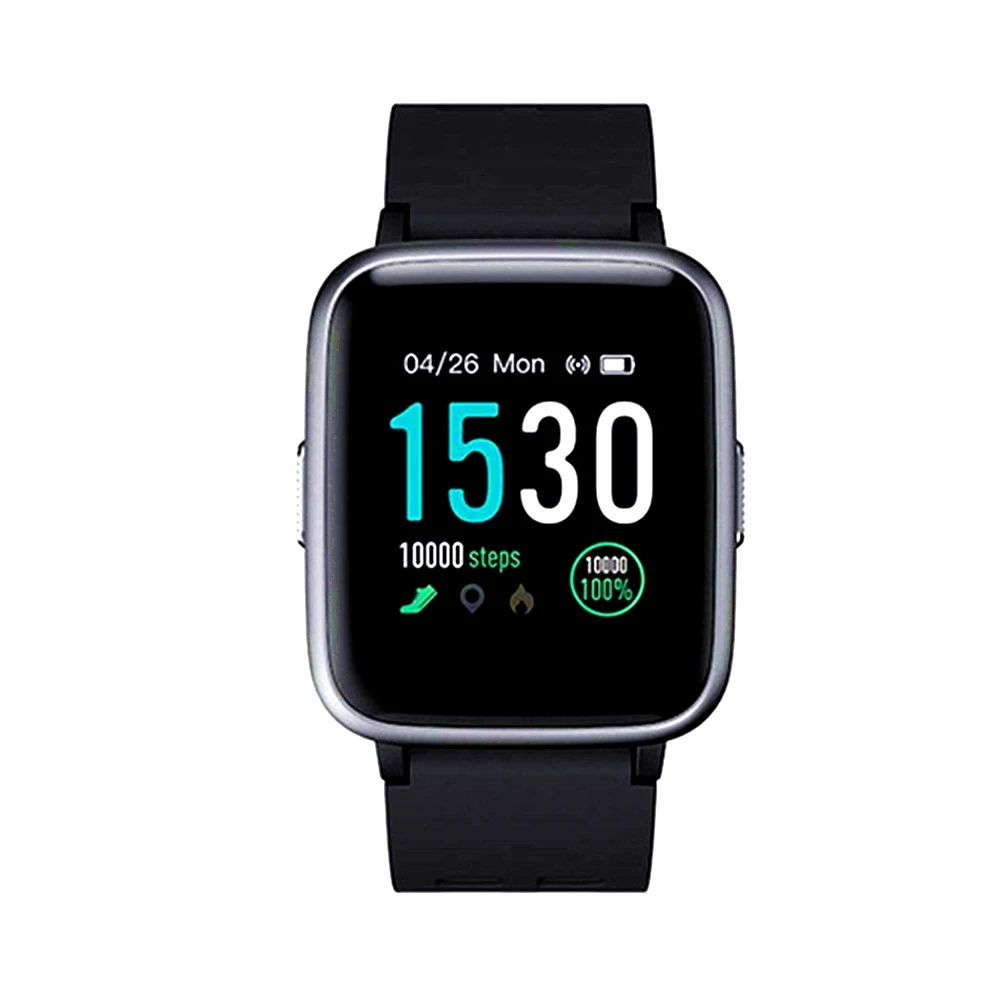 Black IP68 Waterproof ID205 Men Sports Smart Watch Heart Rate Monitoring Blood Pressure Monitoring Calorie Smart Watch FOR Android IOS - Color: Black