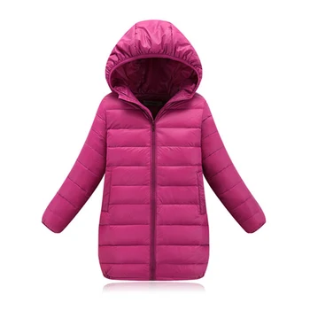 

New Brand Children's Down Jackets Coat Cotton-padded Girls Warm autumn Winter Children Outerwear 3-12Y baby clothes windbreaker