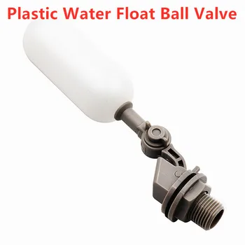 

1PC Plastic Water Float Ball Valve DN15 Shut Off 1/2 3/4 Inch Automatic Feed Fill Fish Tank Aquarium Water Humidifier Valve