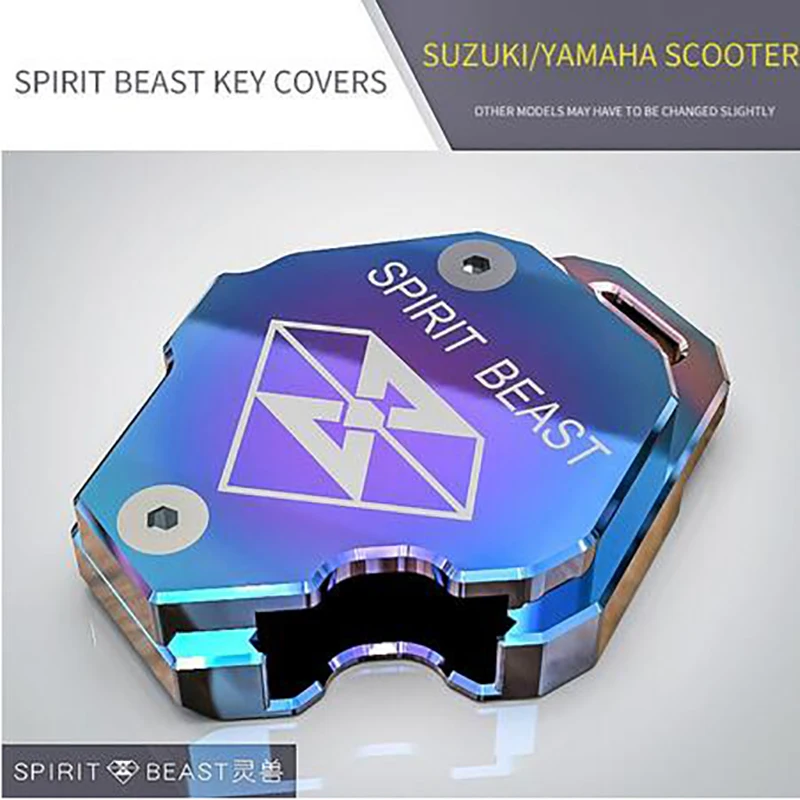 Чехол для ключей мотоцикла SPIRIT BEAST, алюминиевый чехол для скутера SUZUKI Yamaha CYGNUS-Z CYGNUS-X BWS Honda X-150 Kymco - Цвет: Blue