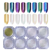 1 коробка сияющий блеск для ногтей пыль волшебный порошок с зеркальным эффектом мерцающий Голографический лазерный порошок DIY пигмент украшения для ногтей