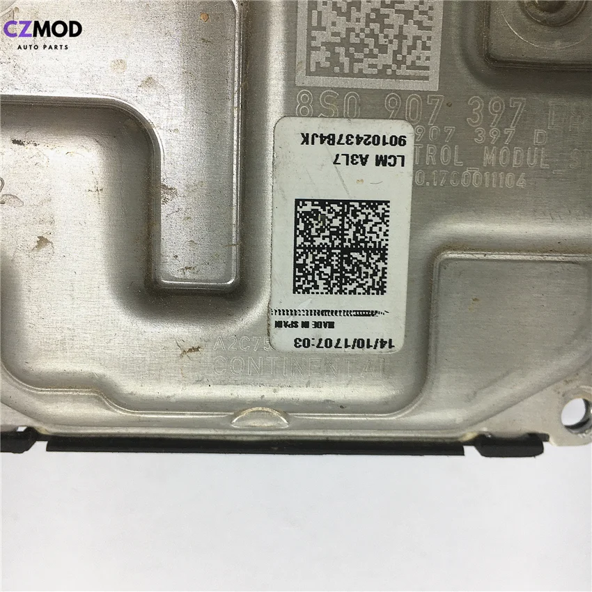 US $40.90 CZMOD Original 8S0 907 397 D for 1718 A3 S3 Full LED Headlight Light Control Module STD ballast 8S0907397D Used car accessories