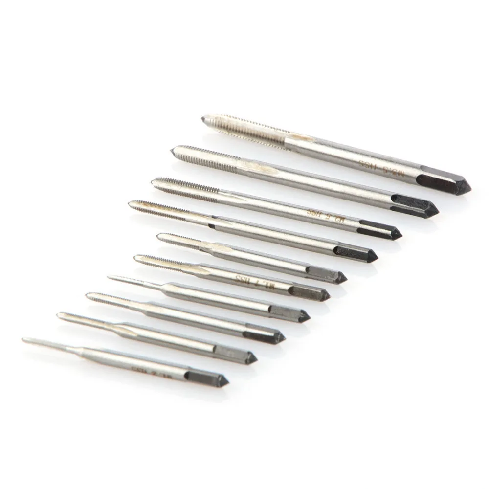 LAMEZIA  10pcs Hand Tap Thread Wire Tapping Threading Attack M1 M1.2 M1.4 M1.6 M1.7 M1.8 M2 M2.5 M3.0 M3.5