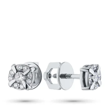 

White Gold pouches with diamonds