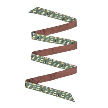 

63" Women's skinny scarf ribbon Silk Head Scarfs Long Narrow Handle Bags Ribbons Skinny Scarves headband scarf for women