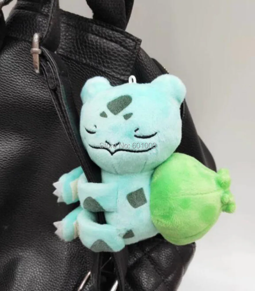 EMS 48/лот 8 Стили Пикачу Eevee Mew Rowlet Charmander Squirtle Bulbasaur Popplio 10 см плюшевая игрушка на липучке