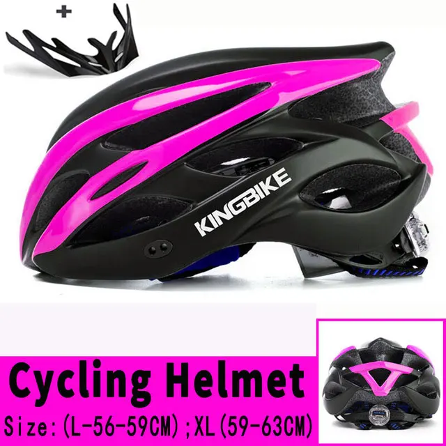 872 KINGBIKE велосипедные шлемы для мужчин и женщин, велосипедный шлем, задний светодиодный светильник для горной дороги, MTB руля, интегрально формованный велосипедный шлем 56-63 см - Цвет: 872