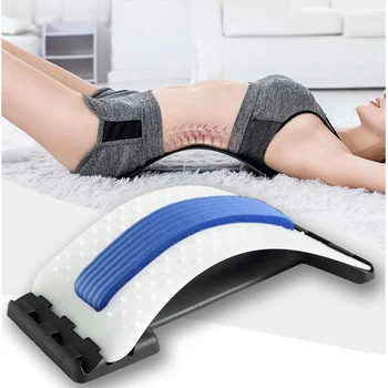 

Back Stretch Equipment Massager Magic Stretcher Fitness Lumbar Support Relaxation Spine Pain Relief
