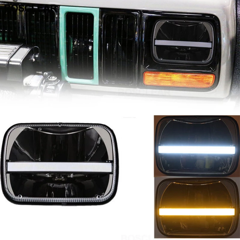 

2 шт. 7X6 5X7 дюймов светодиодный фар для GMC Savana 3500 2500 1500 сафари огни K3500 K2500 K1500 пригородных C2500 C1500 пригородных для Ford F550 F350 F250 E150 Club Wagon E-350 Econoline для Chevrolet Express для Ni