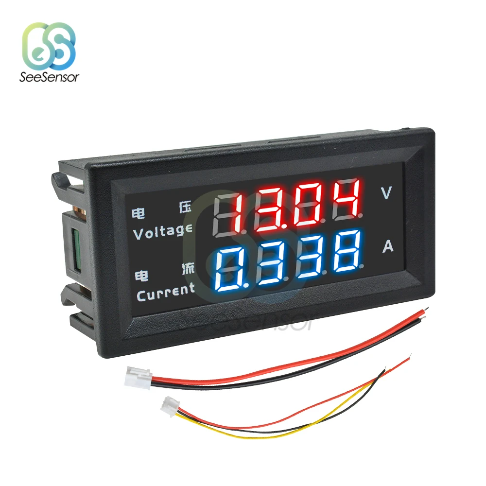 Dc 0v 100v 10a Mini Digital Voltmeter Ammeter Amp Volt Voltage Current Meter Tester Detector 0 28 Dual Led Display 4 Digit Voltage Meters Aliexpress