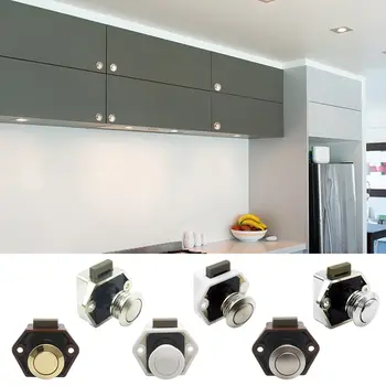 

Push Button Catch Cupboard Door Knob Latch Lock for Caravan RV Camper Motor Home