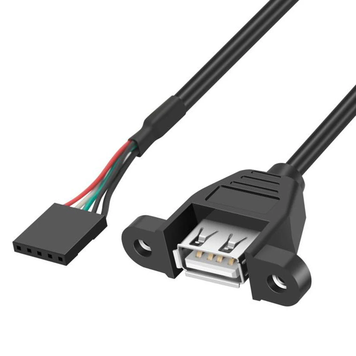SOONHUA 5 Pin Internal Motherboard Female Header To USB 2.0 Female Adapter Extension Cable Motherboard 5 Pin To USB Female Cable