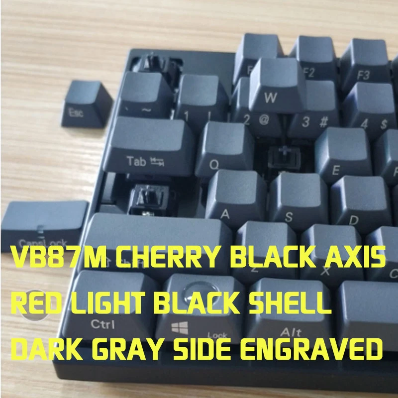 Varmil VB87M Bluetooth клавиатура Pbt Cherry Mx Красный приглушенный цветной краситель Суб Печать Keycps Беспроводная механическая клавиатура для ПК - Цвет: Серебристый