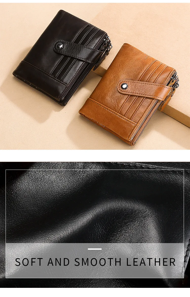 Новинка, топ, Ретро стиль, натуральная кожа, billeteras para hombre, кошелек для денег, Rfid, защита ID, держатель для карт, карман для монет, тонкий кошелек
