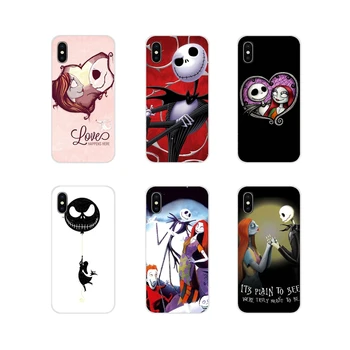 

Christmas Sally Jack Skellington Silicone Cover Bag For Huawei G7 G8 P8 P9 P10 P20 P30 Lite Mini Pro P Smart Plus 2017 2018 2019