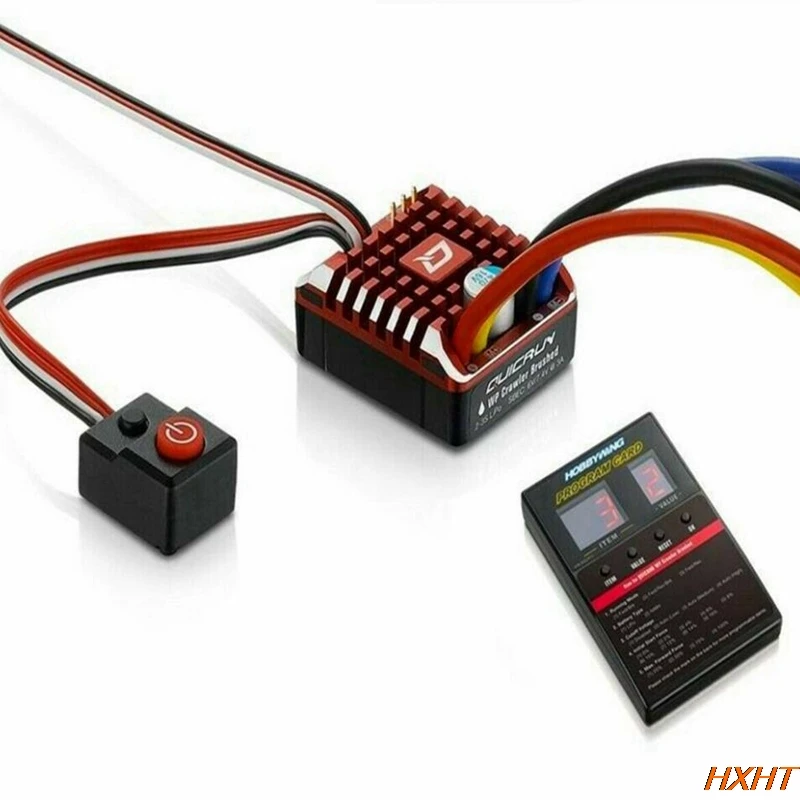 Hobbywing QuicRun 80A/60A водонепроницаемый матовый ESC W/программная карта для RC гусеничного