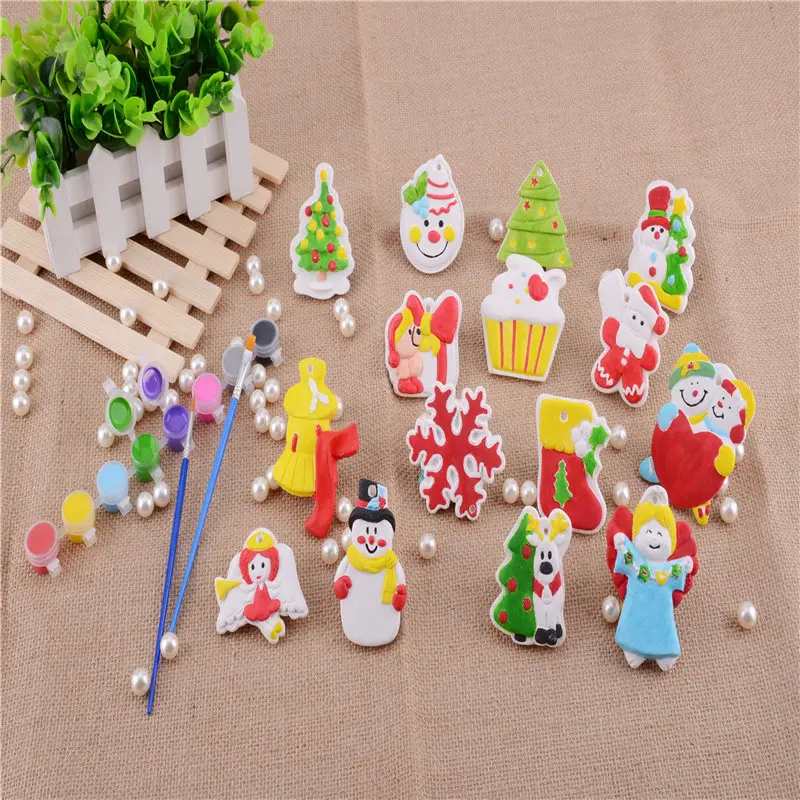 

New Year Christmas Decorations For Home Snow Decor For Home Decoration Accessories Natal Navidad Christmas DIY Plaster painting