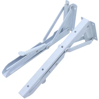 

2 Pcs Folding Shelf Bracket Wall Mount Table Hinge Stainless Steel Spring Loaded Supports UND Sale