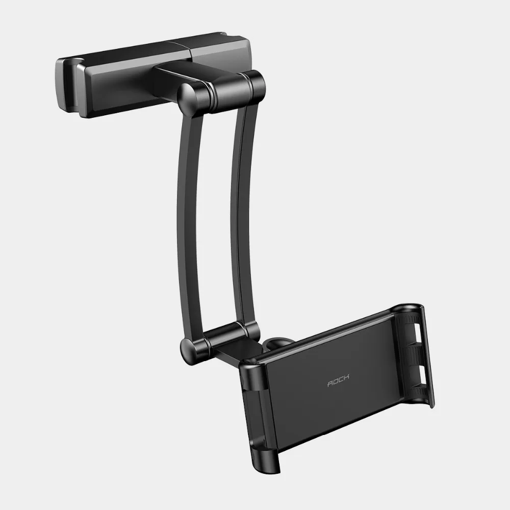 adjustable phone stand ROCK Universal Car Rear Phone Holder Tablet Stand for iPhone 13 12iPad Tablet 4.5-10.5" 360 Rotation Car Back Seat Mount Bracket cell phone stand for desk