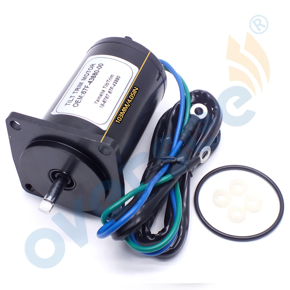 67F-43880 Tilt Trim motor For YAMAHA Outboard Motor 75 80 90 100 HP 2-Wire 12V 4Bolt Sierra 10862 ;67F-43880-00