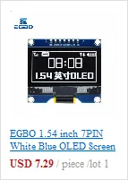 EGBO 1,54 Zoll 7PIN Weiß Blau OLED Bildschirm Modul SSD1309/CH1116G Laufwerk IC SPI Schnittstelle 128*64 – Detail 8