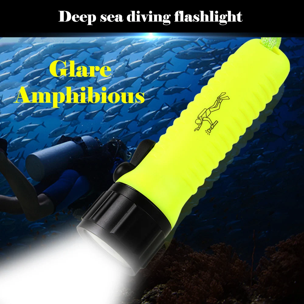 PROSTOMRER Multifunction Waterproof Led Flashlight Submersible Led Lights Professional Diving Light Flashlight Powerful Torch