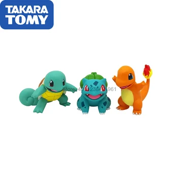 

Pokemon Takara Tomy Charmander Bulbasaur Squirtle Action Figure Collections Children Toy