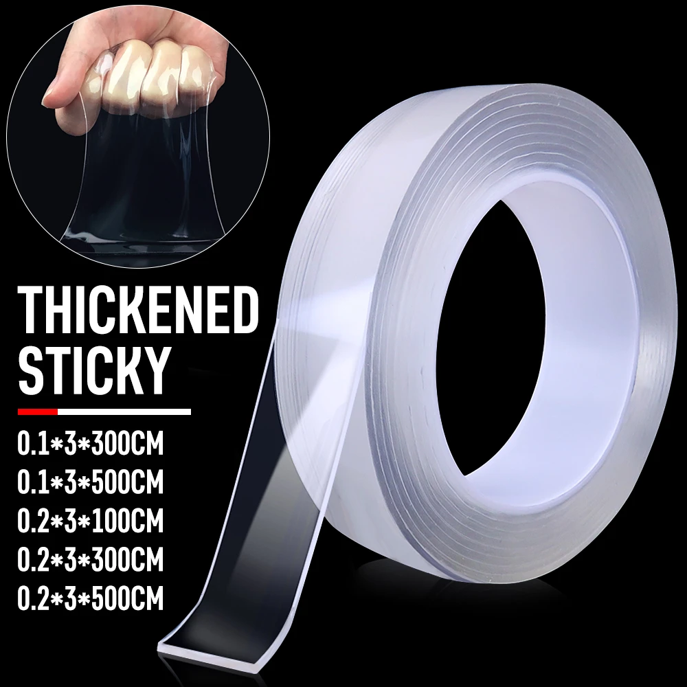 Double-Sided Transparent Tape Washable Traceless Universal Nano Magic Double-Sided Transparent Tape Washable Traceless Universal Nano Magic