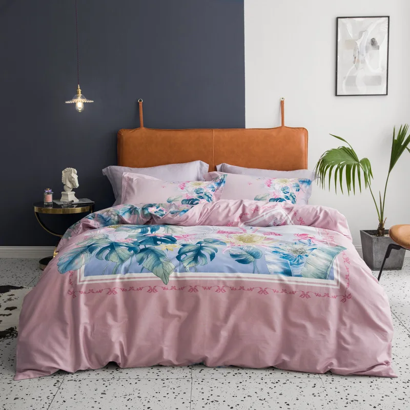 13 Роскошные комплекты постельного белья, хлопок, 40 S, queen King size, нордический розовый, Гари, пододеяльник, для мальчиков, комплекты постельного белья, винтажная простыня, японская, ropa cama - Цвет: 13