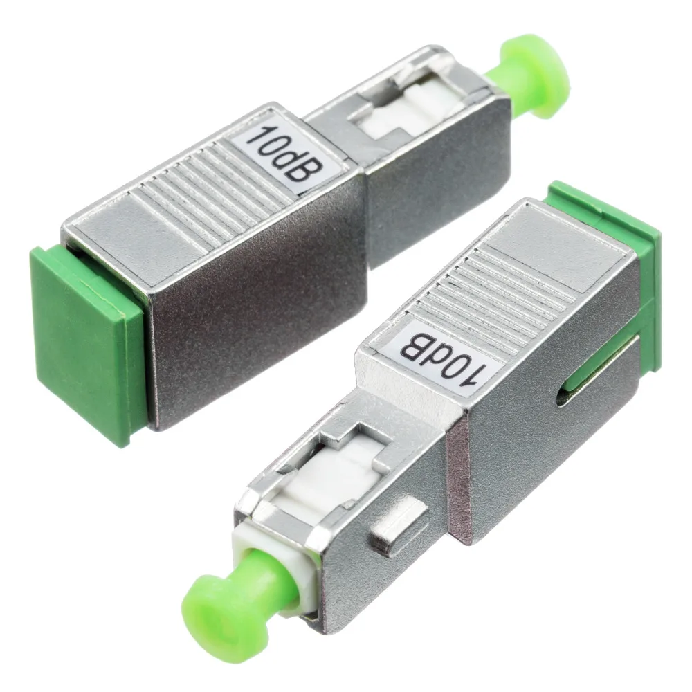 

10PCS SC APC 10bd Simplex mode fiber optic Attenuator SC 10dB metal male Fiber Attenuator FTTH attenuator