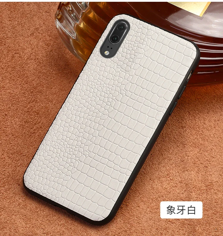 Воловья кожа чехол для телефона для Huawei Mate 9 10 20 Pro P10 P20 P30 lite CrocodileTexture задняя крышка для Huawei Honor 8X9 10 чехол