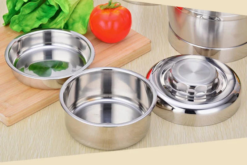 3 Layers Insulation Stainless Steel Lunch Box For Adults Kids Food Storage Container Thermal Bento Boxs Fine China Dinner Sets 13