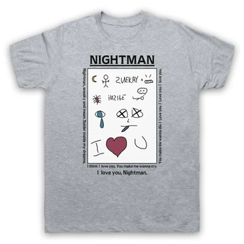 

IT's ALWAYS SUNNY IN PHILADELPHIA NIGHTMAN NOTE LYRICS ADULTS mens T-Shirt Tops Tee Shirt Popular Tagless