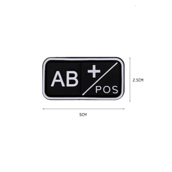 3D патч A+ B+ AB+ O+ POS A-B-AB-O положительный-отрицательный NEG Sanguine Тип патч с группой крови нравственные тактические военные заплаты эмблемы - Цвет: 18