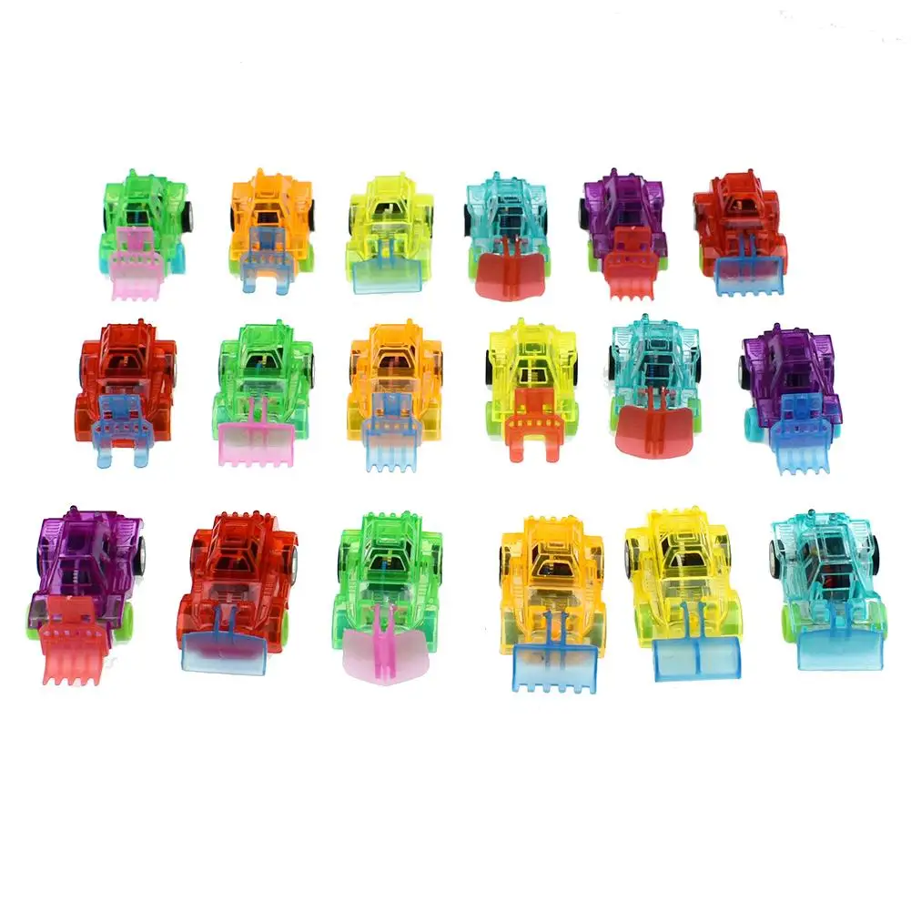 

1Pc Mini Transparent Pull Colorful Back Engineer Car Vehicle Model Kids Toy