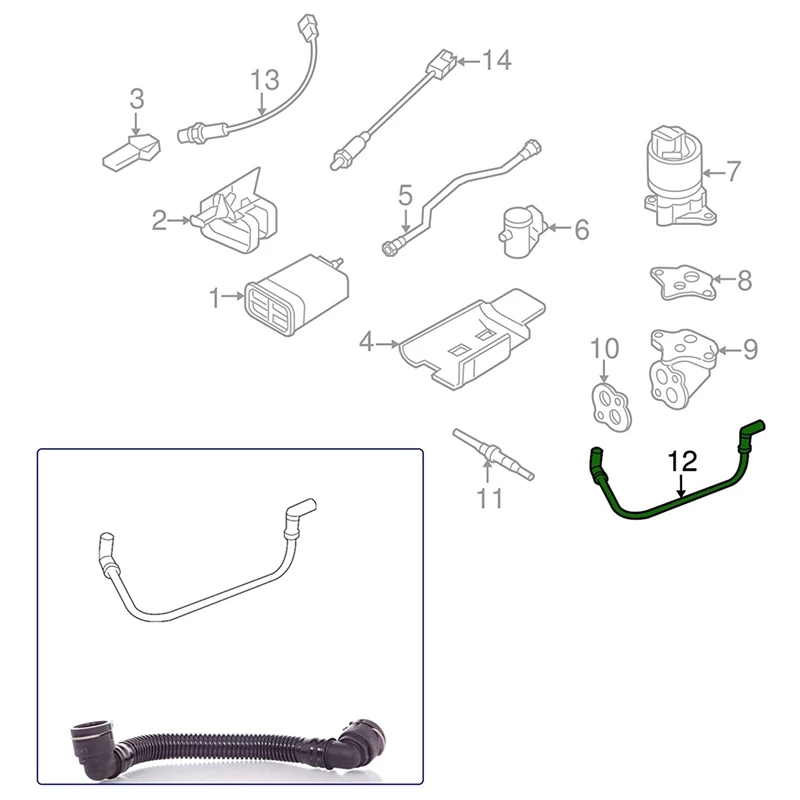 Crankcase Ventilation Pipe 55569027 55569028 for Chevrolet Cruze 1.6 1.8 Epica 1.8 Excelle 2009-2015 engine breather pipes