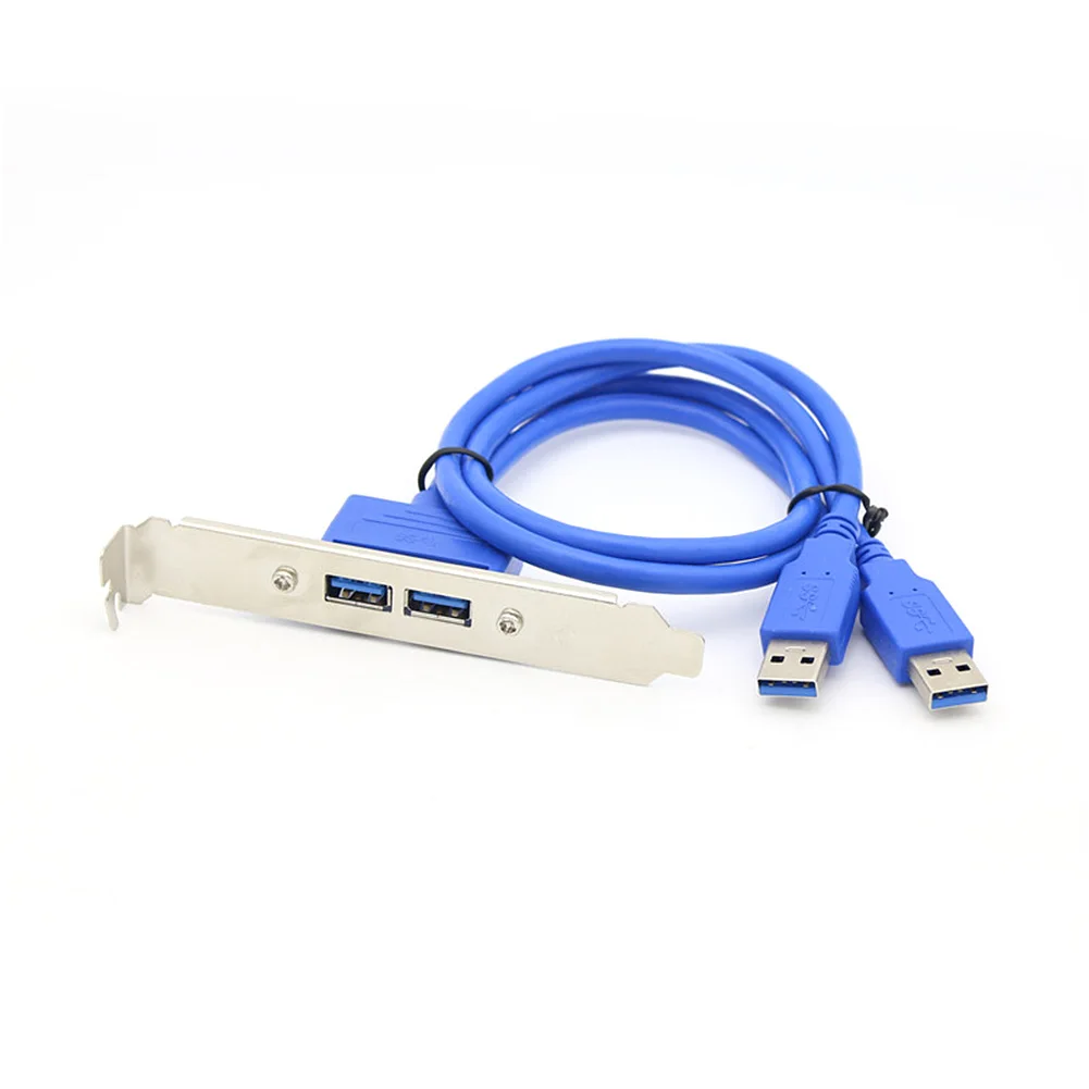 Женский Материнская плата 20 Pin кабель заголовка USB 3 0 в 2 порта адаптер Кабели