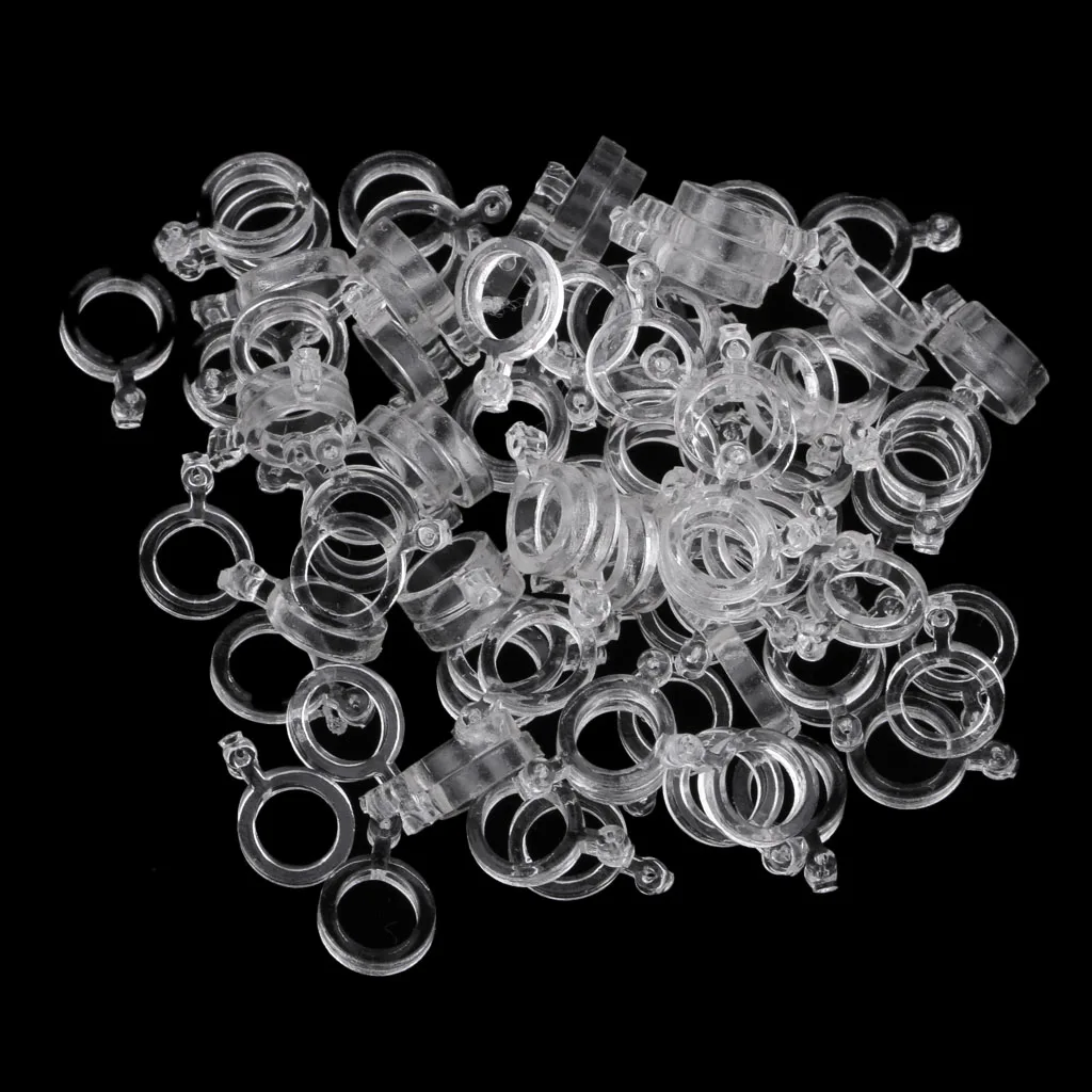 100pcs 3mm 5mm 7mm Carp Fishing Hair Rigs Bait Bands for Pellet Bander Worm