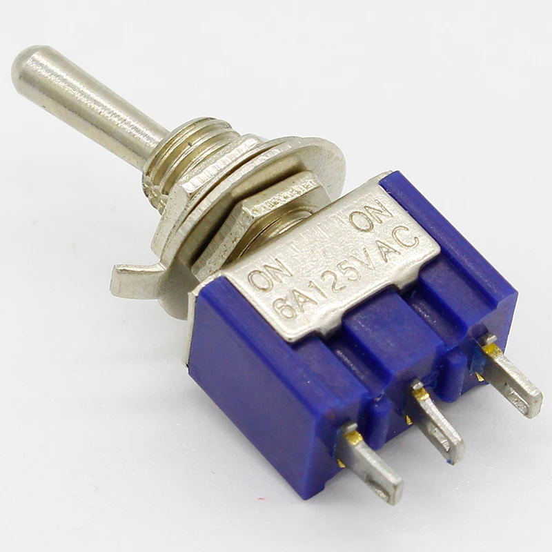 5 шт./лот Mini MTS 102 3 Pin G107 SPDT ON 6A 125V 3A250VAC переключатели хорошего качества Бесплатная