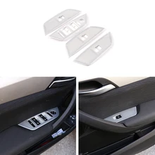 4 шт. ABS Хромированная кнопка подъема окна автомобиля рамка отделка для BMW X1 E84 2011- автомобильные аксессуары