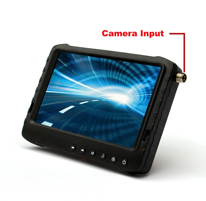 Sunshade cover DVR Monitor Display built-in DVR 5inch 7 inch LCD Monitor DVR Recorder with HD inputfree shipping