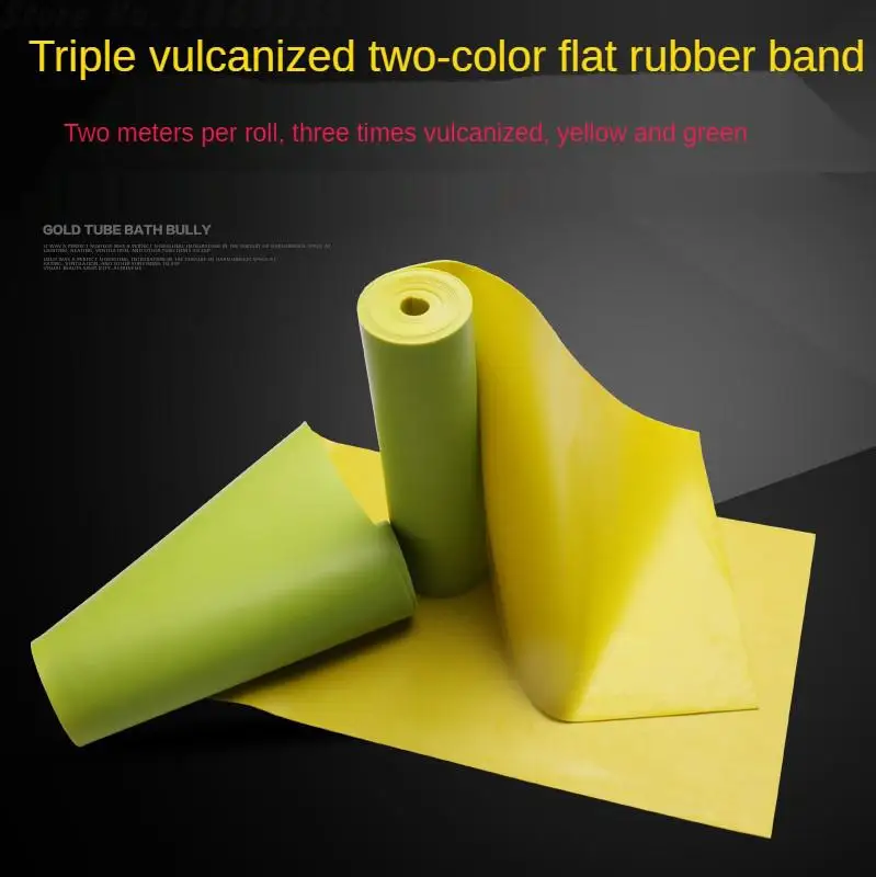 

2m 0.6m-0.75mm Thickness Slingshot High quality Flat Rubber Band Powerful Elastic Latex Rubber Band for Outdoor Hunting Shooting