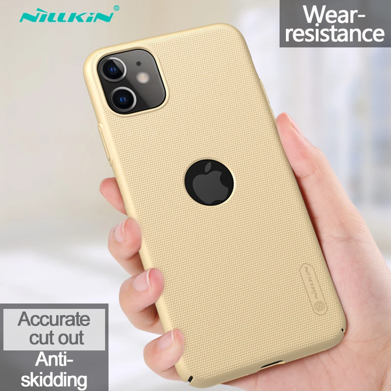 Золотой Nillkin матовый чехол для iPhone 11 PC жесткий чехол ультра тонкий чехол для мобильного телефона для Apple iPhone 11 - Цвет: Золотой