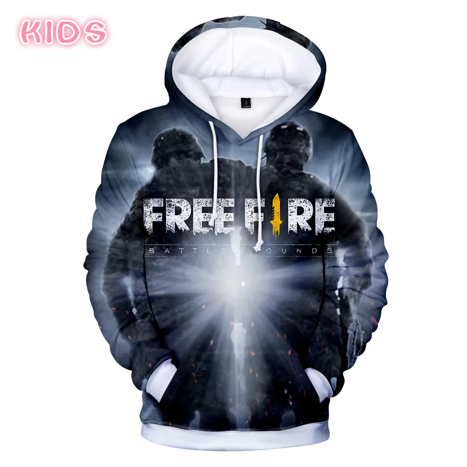Us 13 79 31 Off Men S Hoodie Free Fire Game Sweatshirt Funny Harajuku Clothes Boy Girl Hoodies Free Fire Hip Hop Streetwear 3d Print Kids