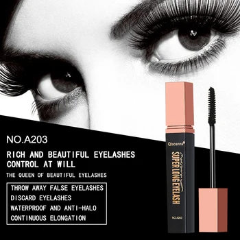 

Natural Lengthening Eye Lash Rimel Black Eyes Makeup Mascara 4D Waterproof Fiber Silk Eyelash Thick Curling Mascara TSLM1