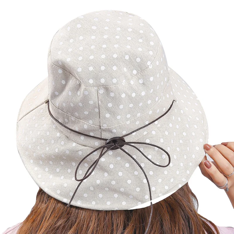 Женская шляпа, складная, летняя, трендовая, модная, анти-УФ, деревянная Пряжка, украшение, с большими полями, шляпы от солнца для женщин